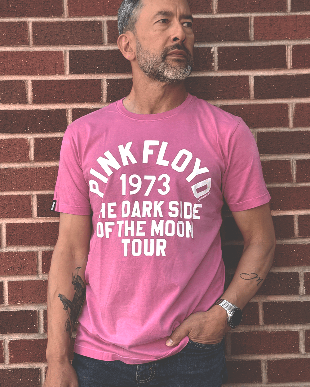 Pink Floyd Darkside '73 Pink Tee - Roots of Fight Canada