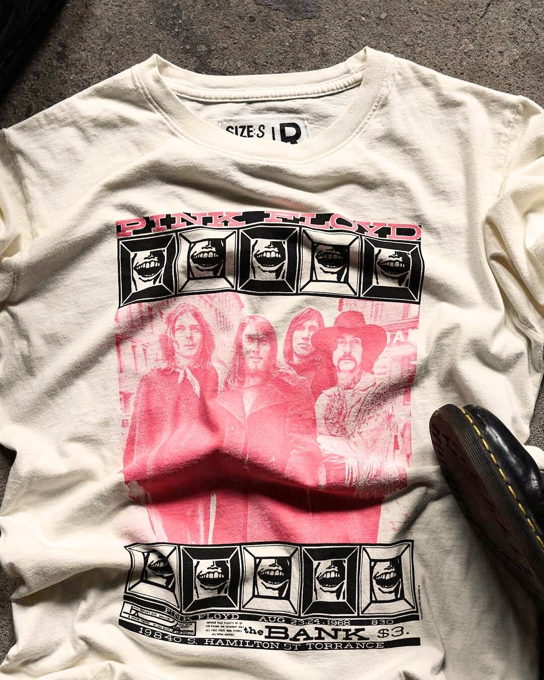Pink Floyd Vintage Concert White Tee - Roots of Fight Canada
