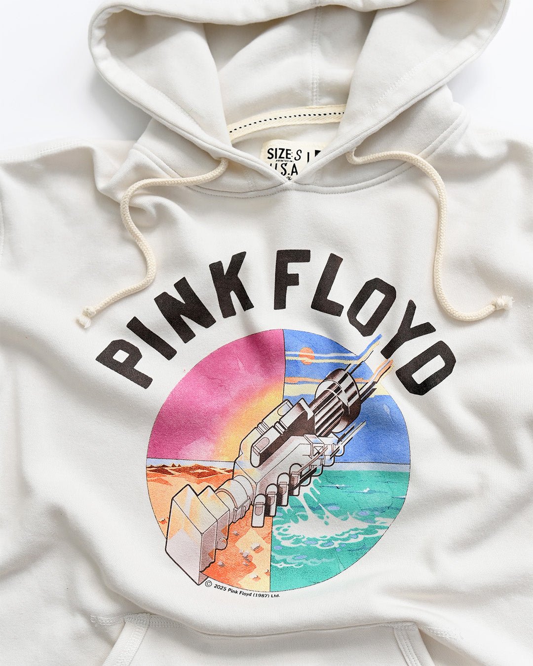 Pink Floyd Wish You Were Here White PO Hoody - Roots of Fight Canada
