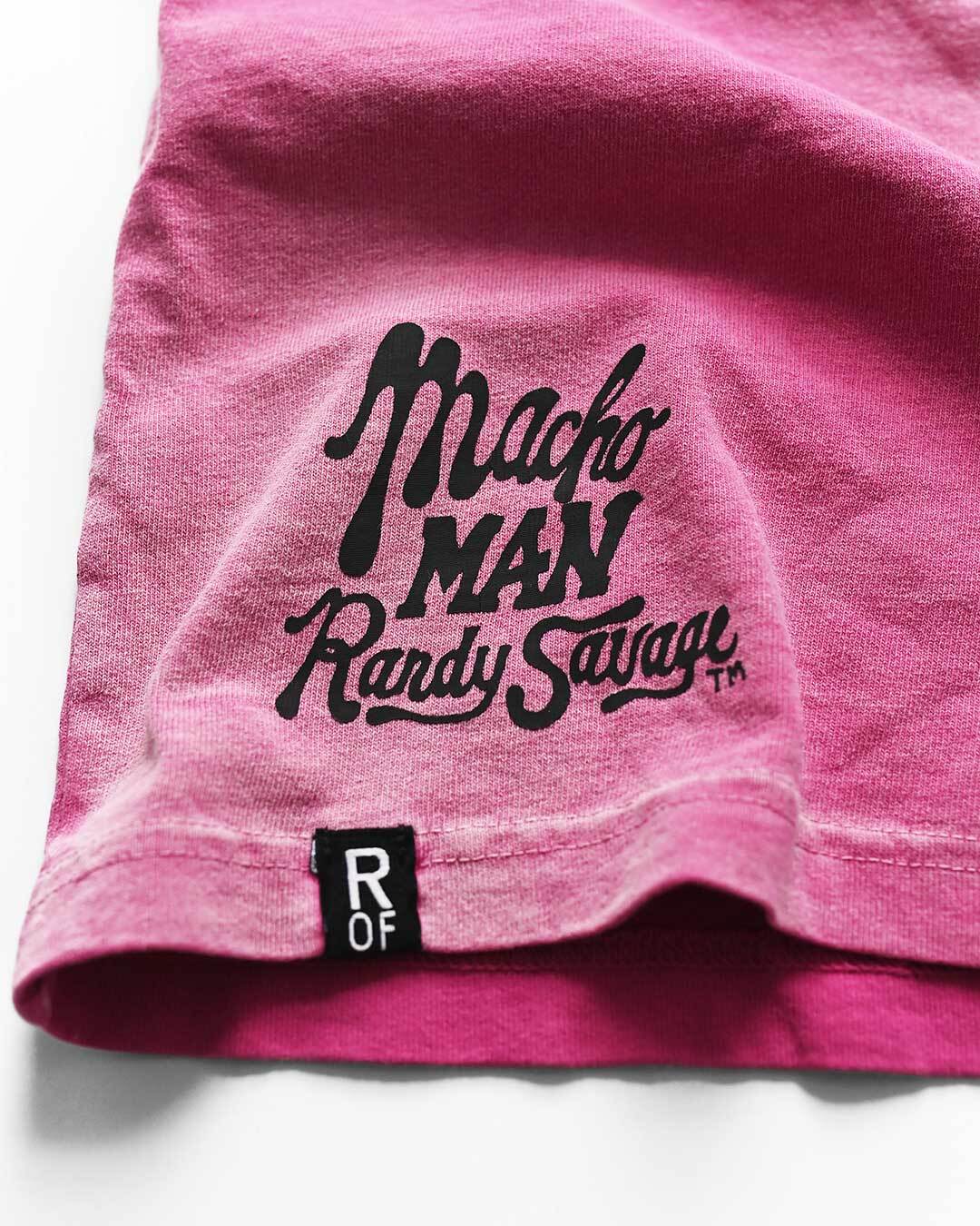 Randy Savage Beach Wash Pink Muscle Tee - Roots of Fight Canada