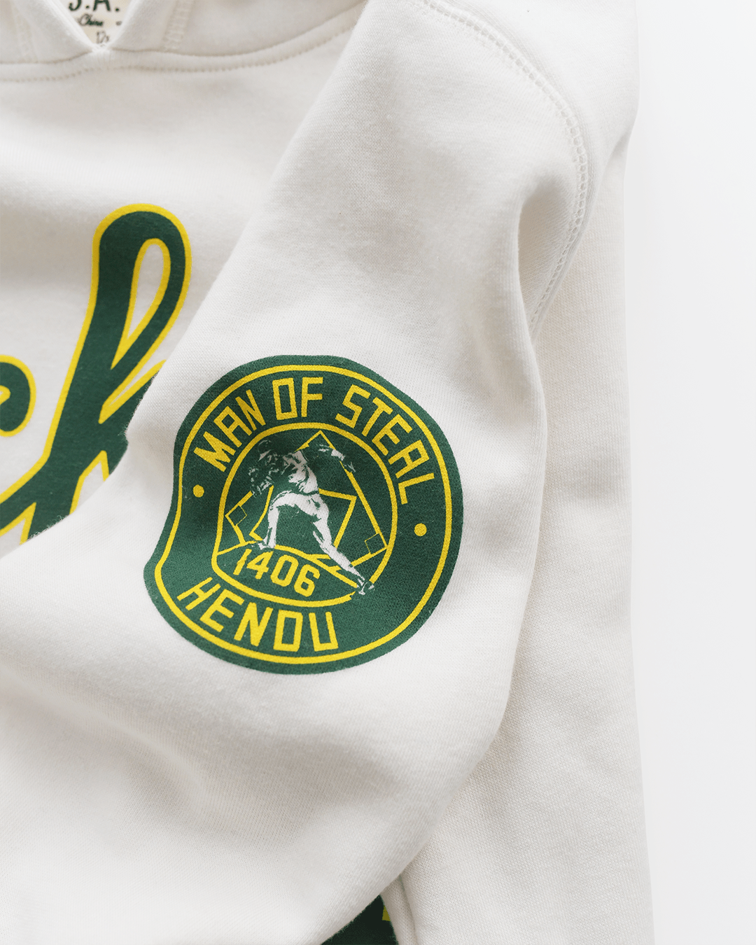 Rickey Henderson 24 White PO Hoody - Roots of Fight Canada