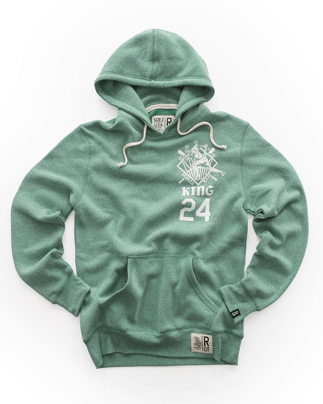 Rickey Henderson Stolen Base King Green PO Hoody - Roots of Fight Canada
