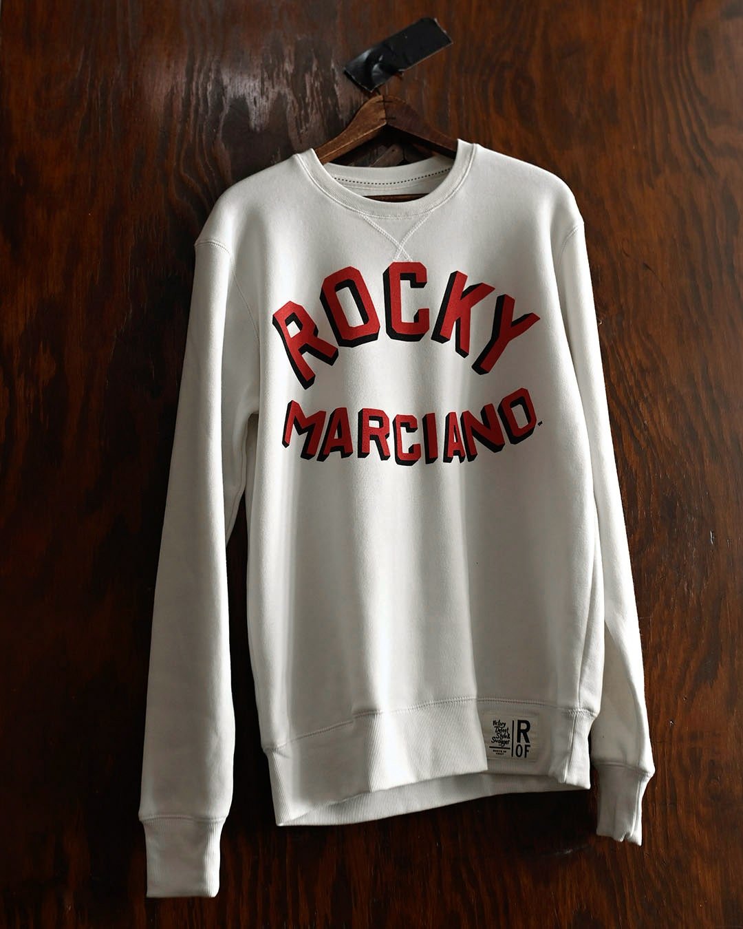 Rocky Marciano Undefeated Champ White Sweatshirt - Roots of Fight Canada