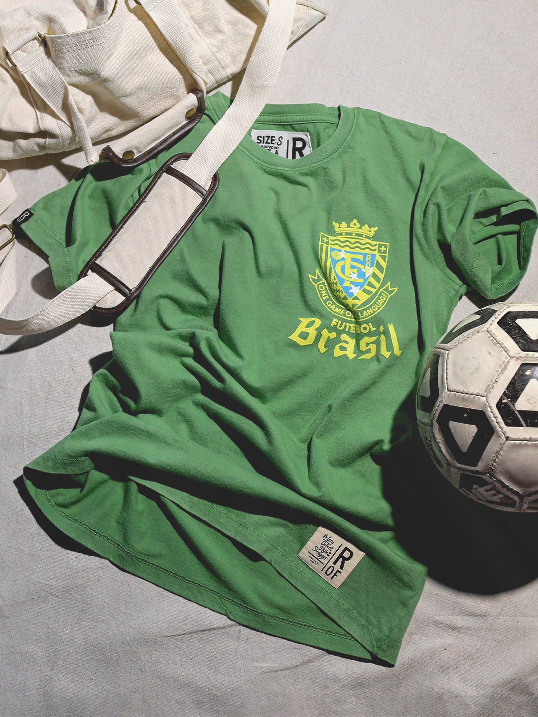 ROF Brasil Futebol One Language Green Tee - Roots of Fight Canada