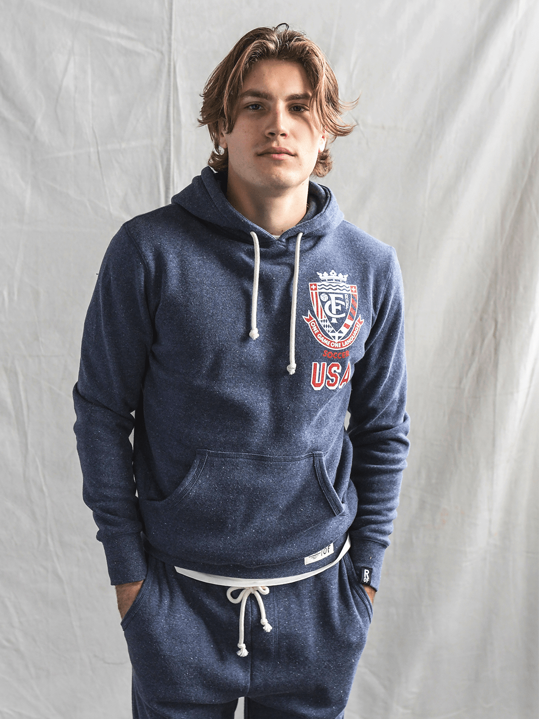 ROF USA Soccer One Language Navy PO Hoody - Roots of Fight Canada