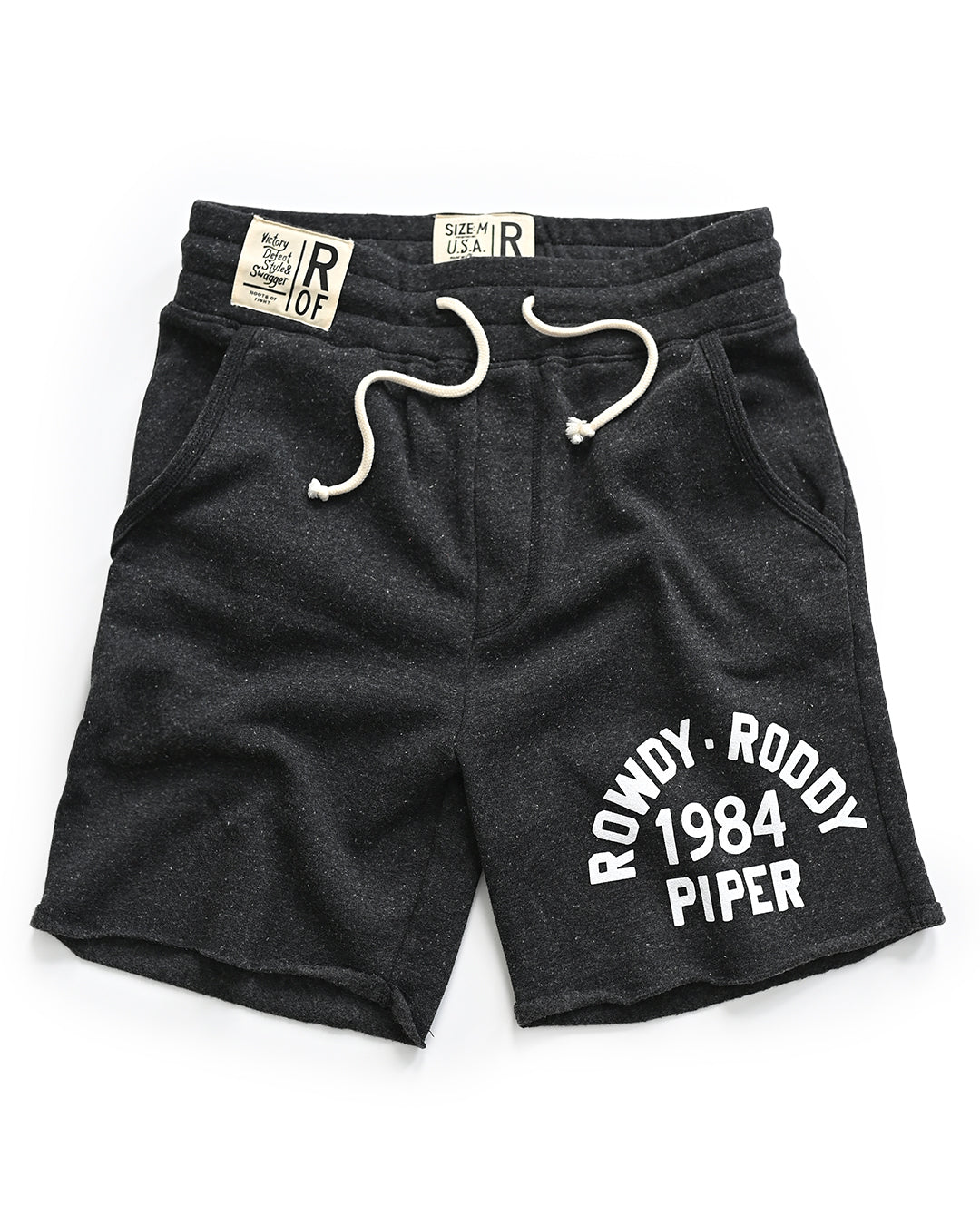 Rowdy Roddy Piper 1984 Black Shorts - Roots of Fight Canada