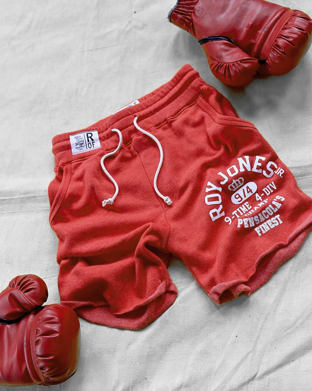 Roy Jones Jr. 9x Champ Red Shorts - Roots of Fight Canada