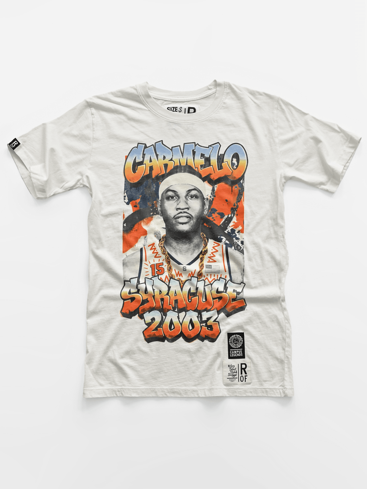 SYR - Carmelo Anthony '03 Basketball White Tee - Roots of Fight Canada