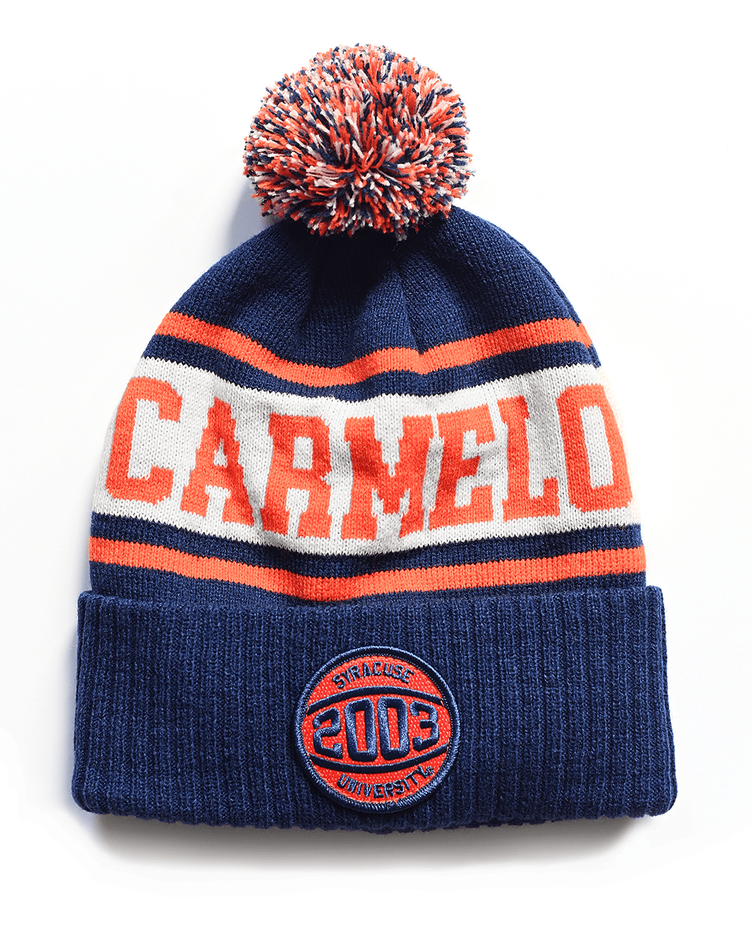 SYR - Carmelo Anthony Navy Pom Pom Beanie - Roots of Fight Canada