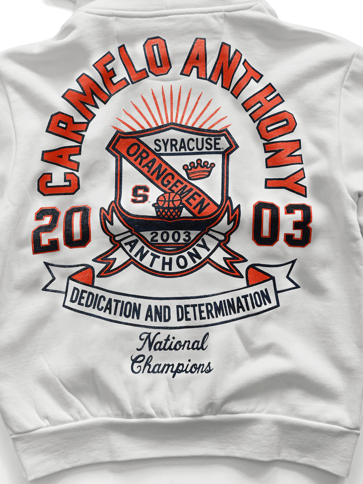 SYR - Carmelo Anthony White Heavyweight PO Hoody - Roots of Fight Canada