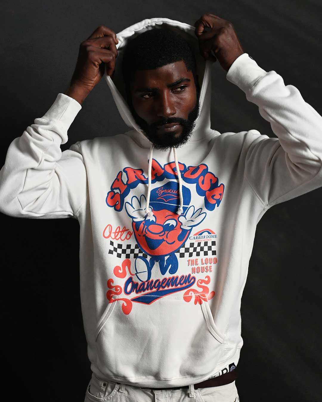 Syracuse - Orangemen Ivory PO Hoody - Roots of Fight Canada
