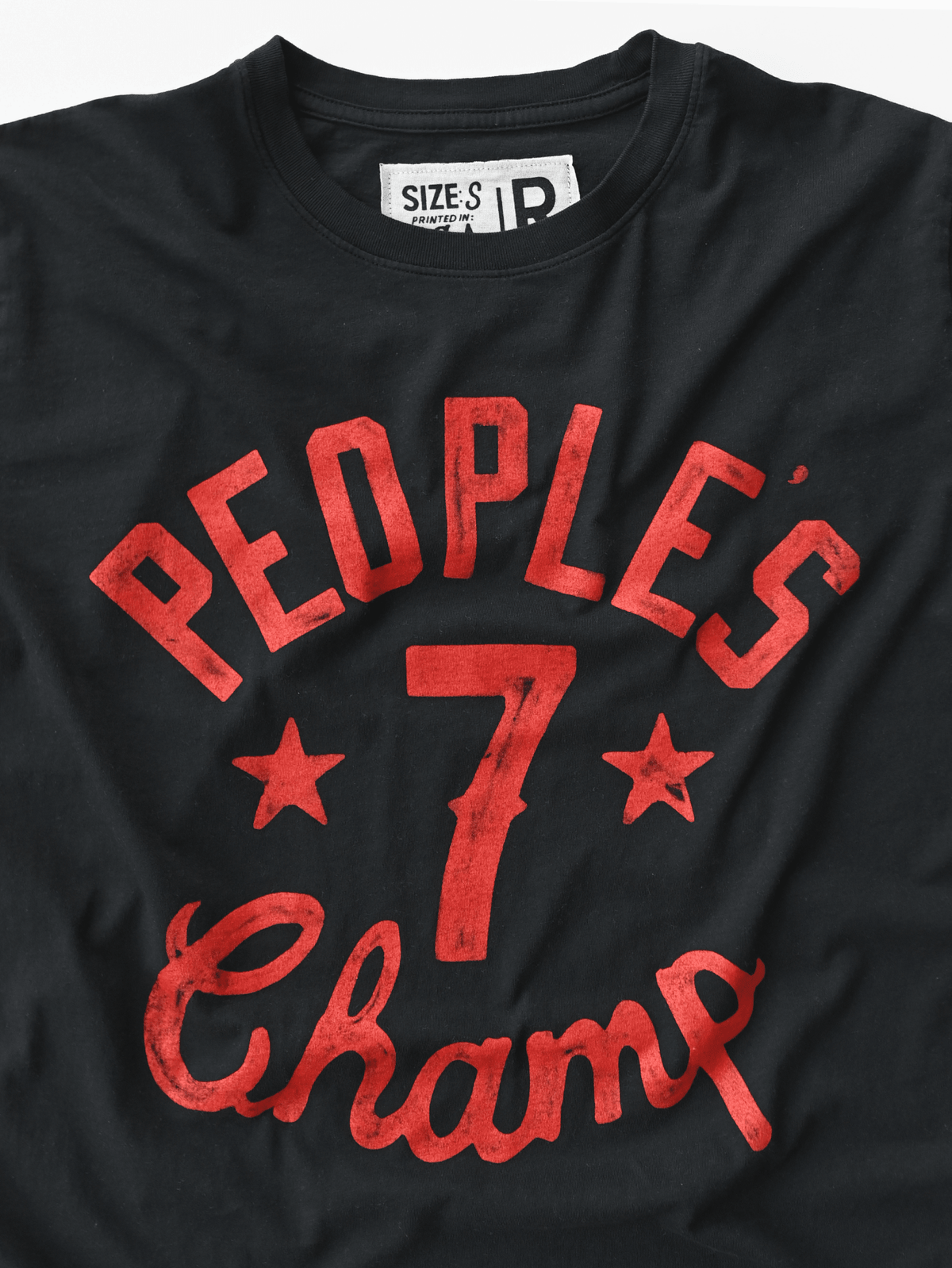 The Rock People's Champ Black Tee - Roots of Fight Canada