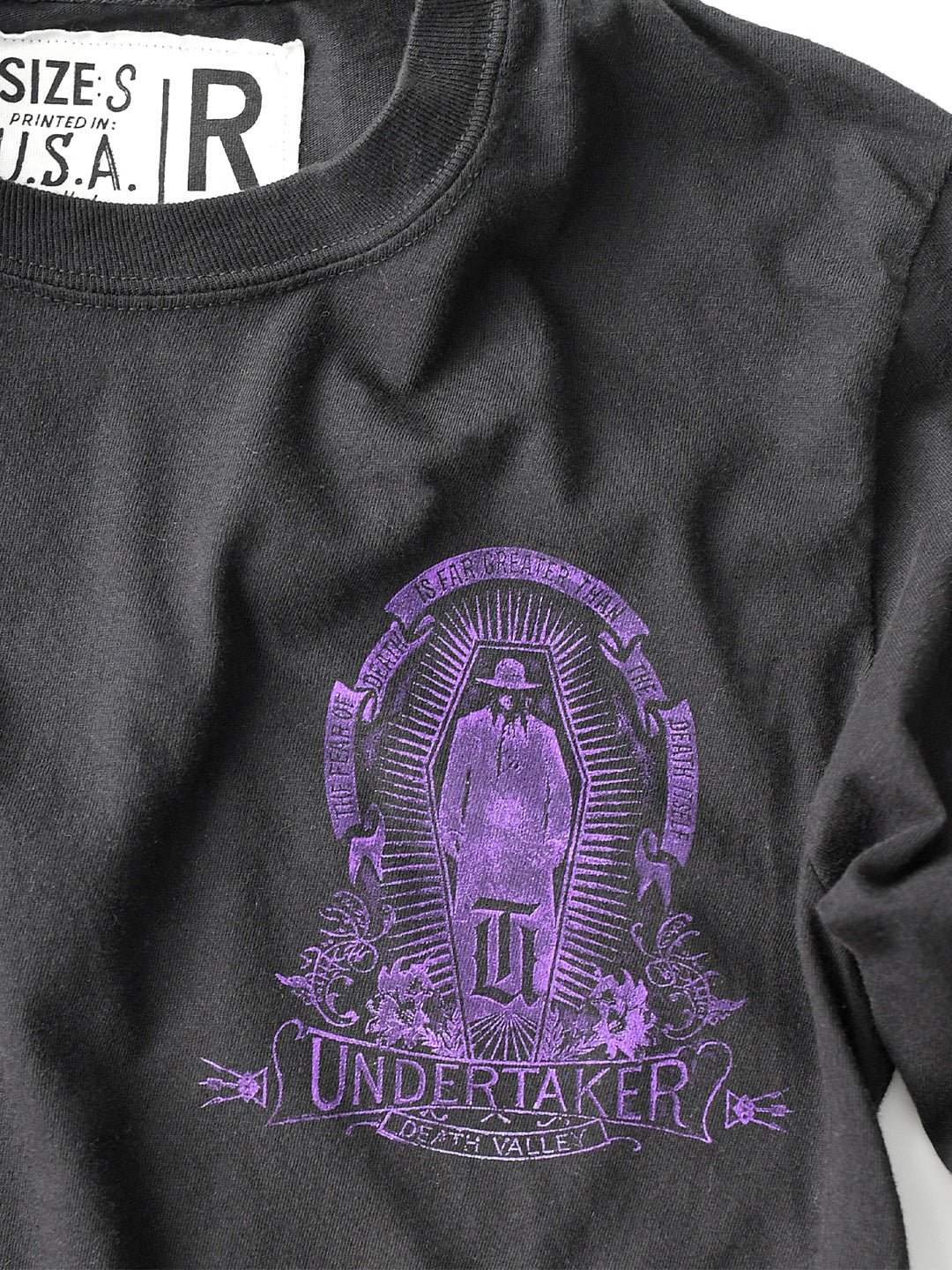 Undertaker Deadman Black Long Sleeve Tee - Roots of Fight Canada