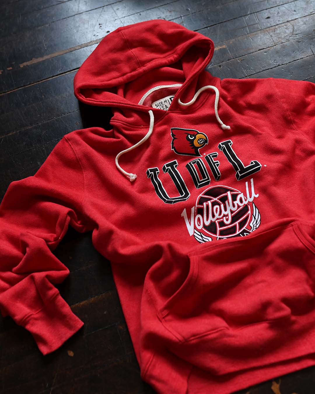 UofL - Louisville Volleyball Red PO Hoody - Roots of Fight Canada