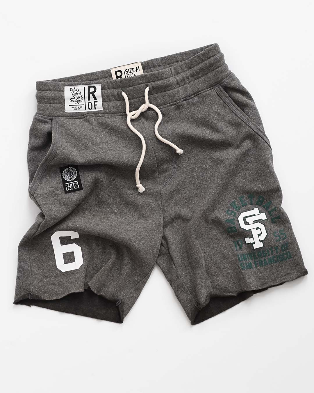 USF - Bill Russell '55 Grey Shorts - Roots of Fight Canada
