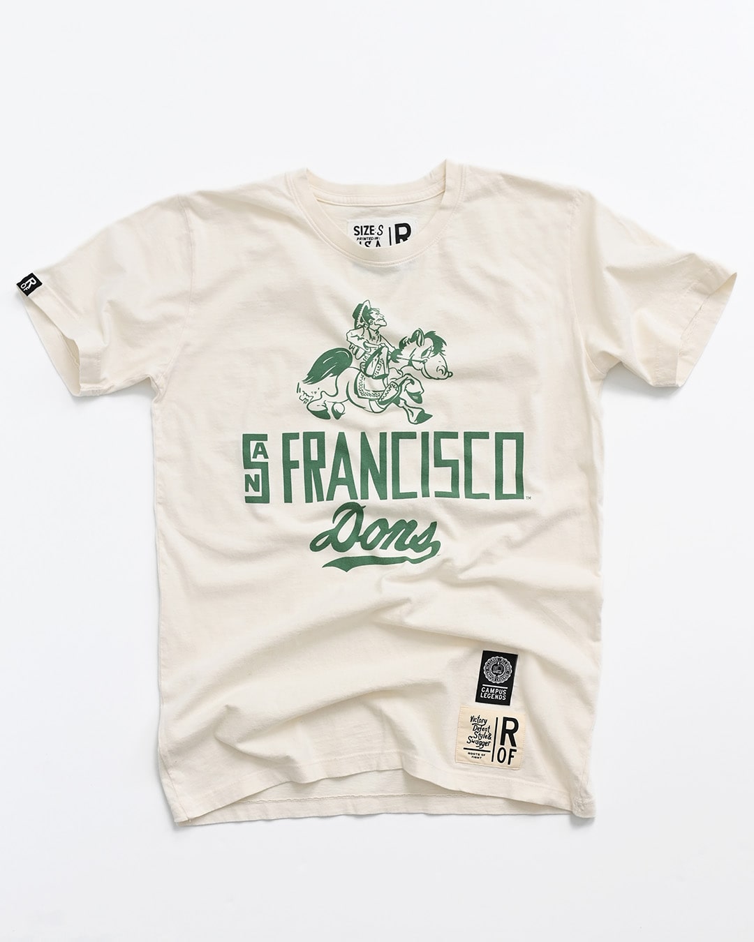 USF - San Francisco Dons White Tee - Roots of Fight Canada