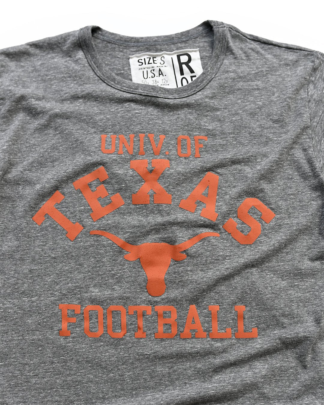 UT - Longhorns Football Grey Triblend Tee - Roots of Fight Canada