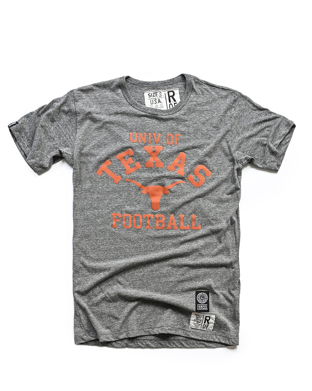 UT - Longhorns Football Grey Triblend Tee - Roots of Fight Canada
