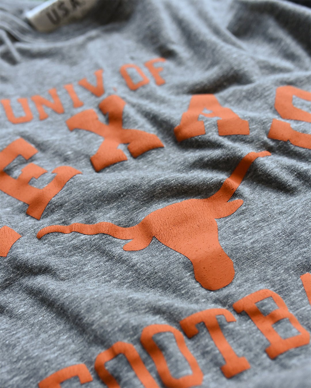 UT - Longhorns Football Grey Triblend Tee - Roots of Fight Canada