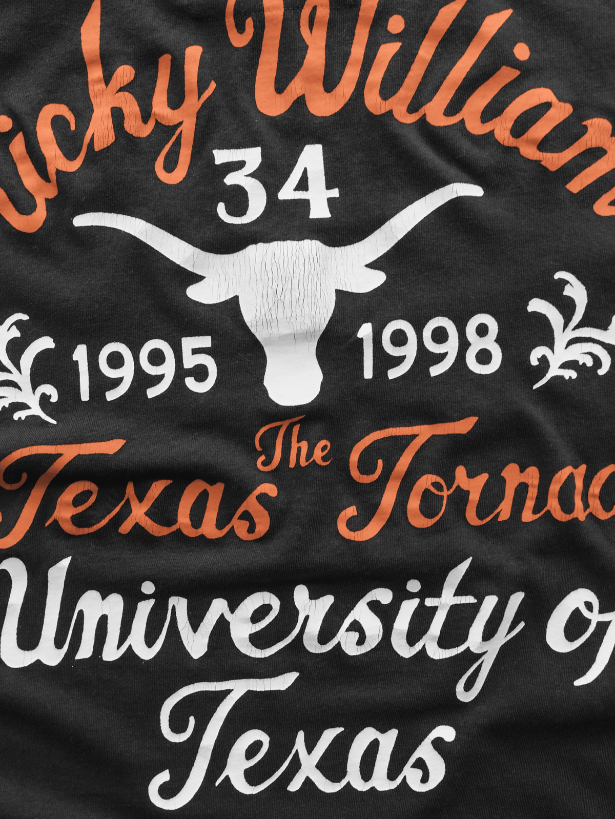 UT - Ricky Williams Texas Tornado Black Muscle Tee - Roots of Fight Canada