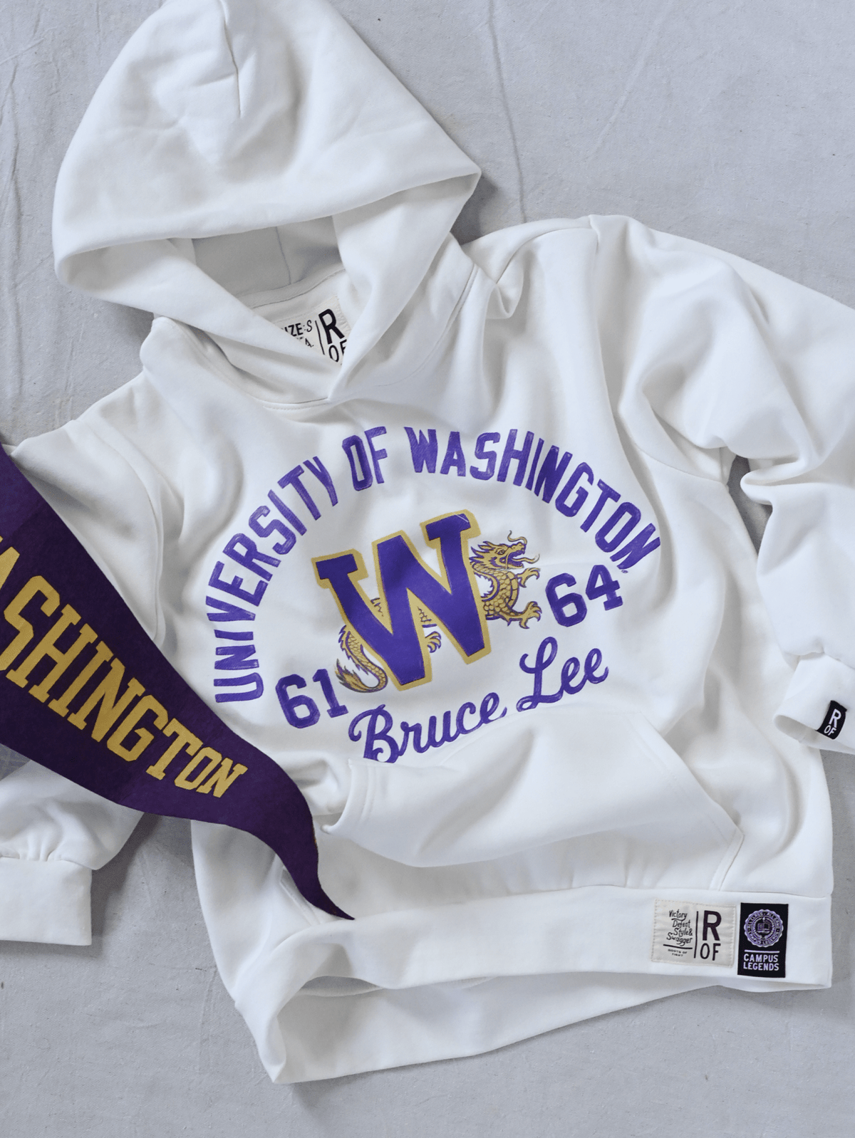UW - Bruce Lee Campus Legend Heavyweight PO Hoody - Roots of Fight Canada