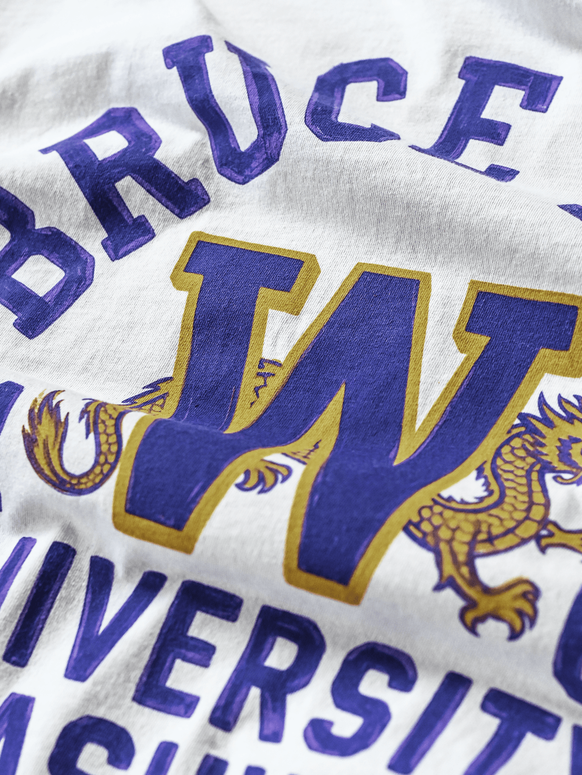 UW - Bruce Lee Campus Legend White Tee - Roots of Fight Canada