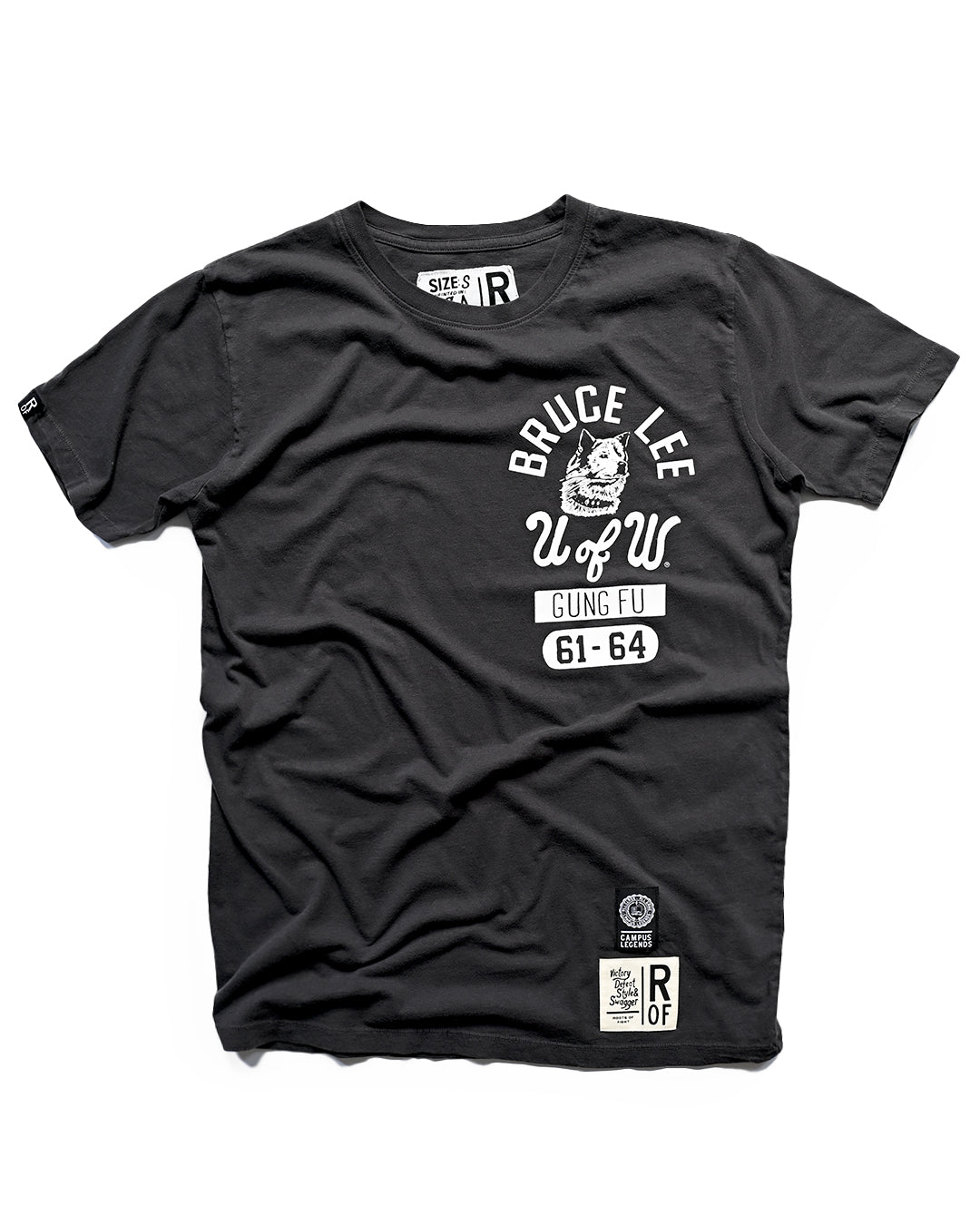 UW - Bruce Lee Gung Fu Origins ’61 - ’64 Black Tee - Roots of Fight Canada
