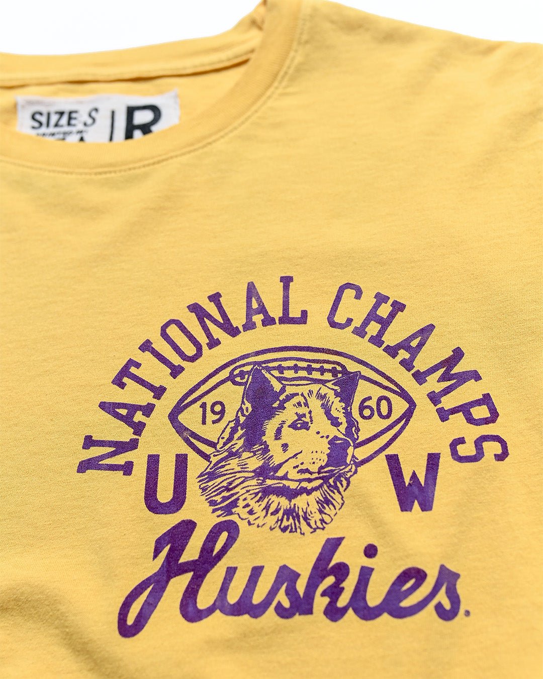 UW - Football 1960 National Champs Gold Tee - Roots of Fight Canada