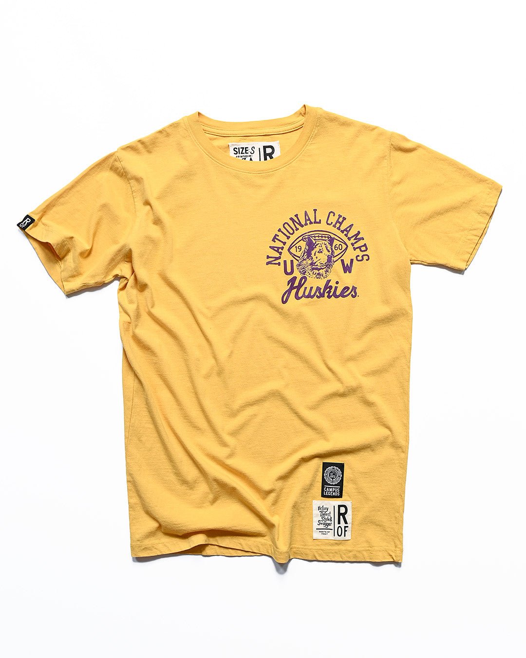 UW - Football 1960 National Champs Gold Tee - Roots of Fight Canada