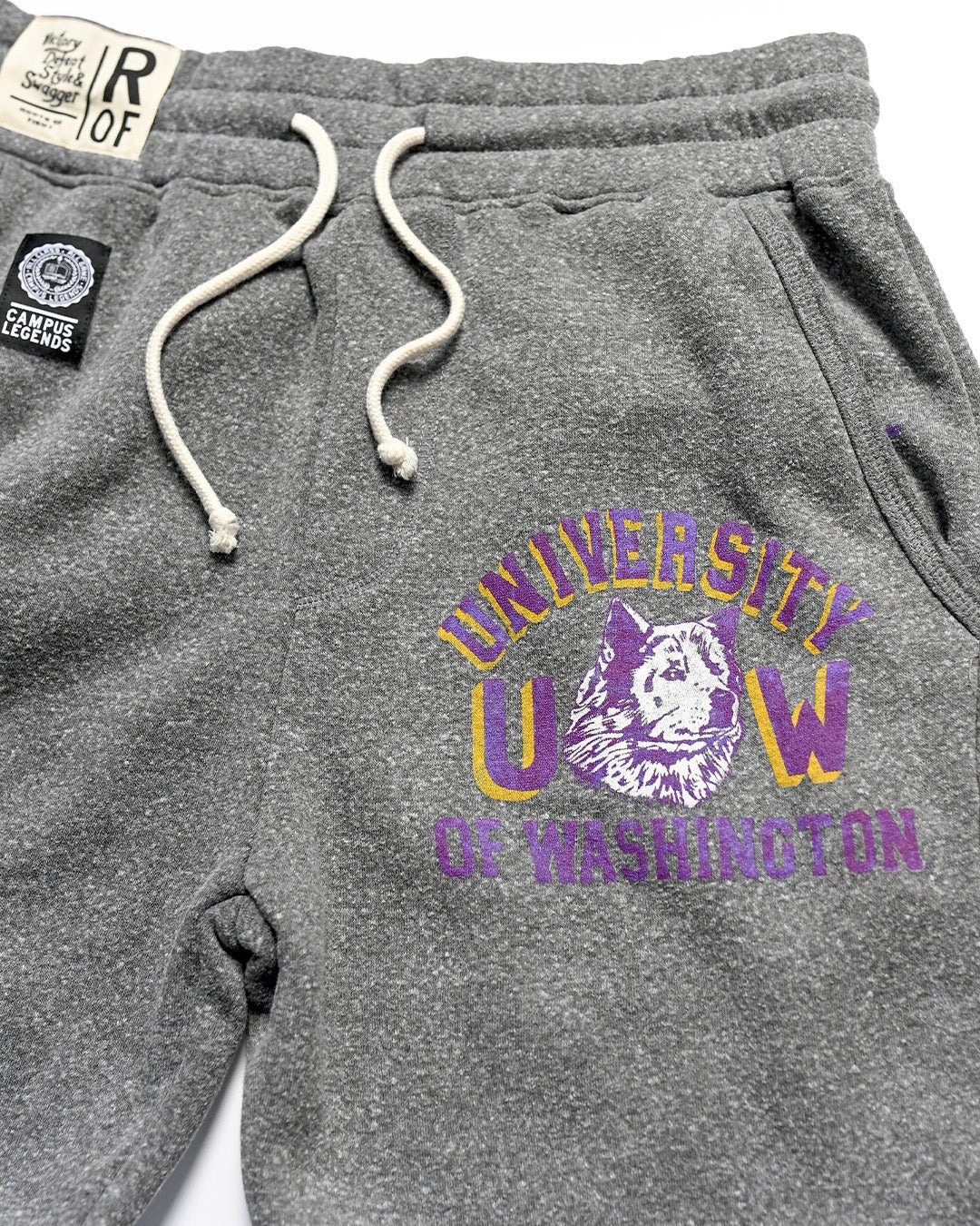 UW - Huskies Athletics Grey Sweatpants - Roots of Fight Canada
