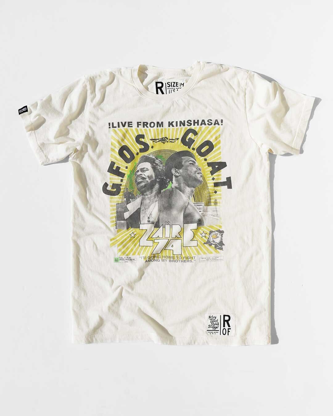 Ali & James Brown Rumble in the Jungle Tee - Roots of Fight Canada