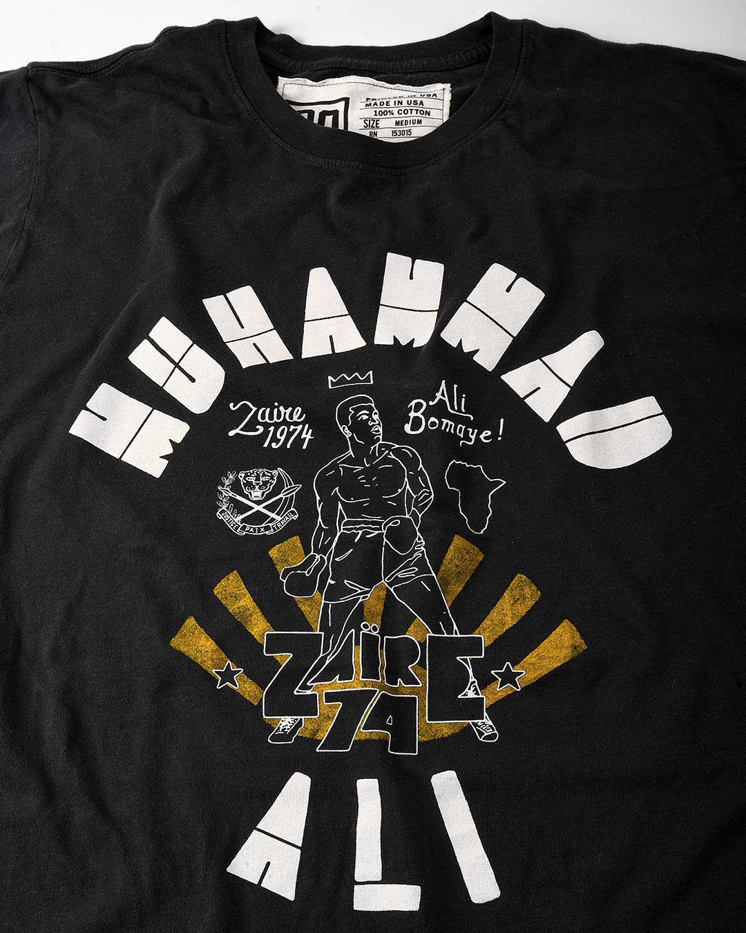 Ali Rumble Bomaye Black Tee - Roots of Fight International