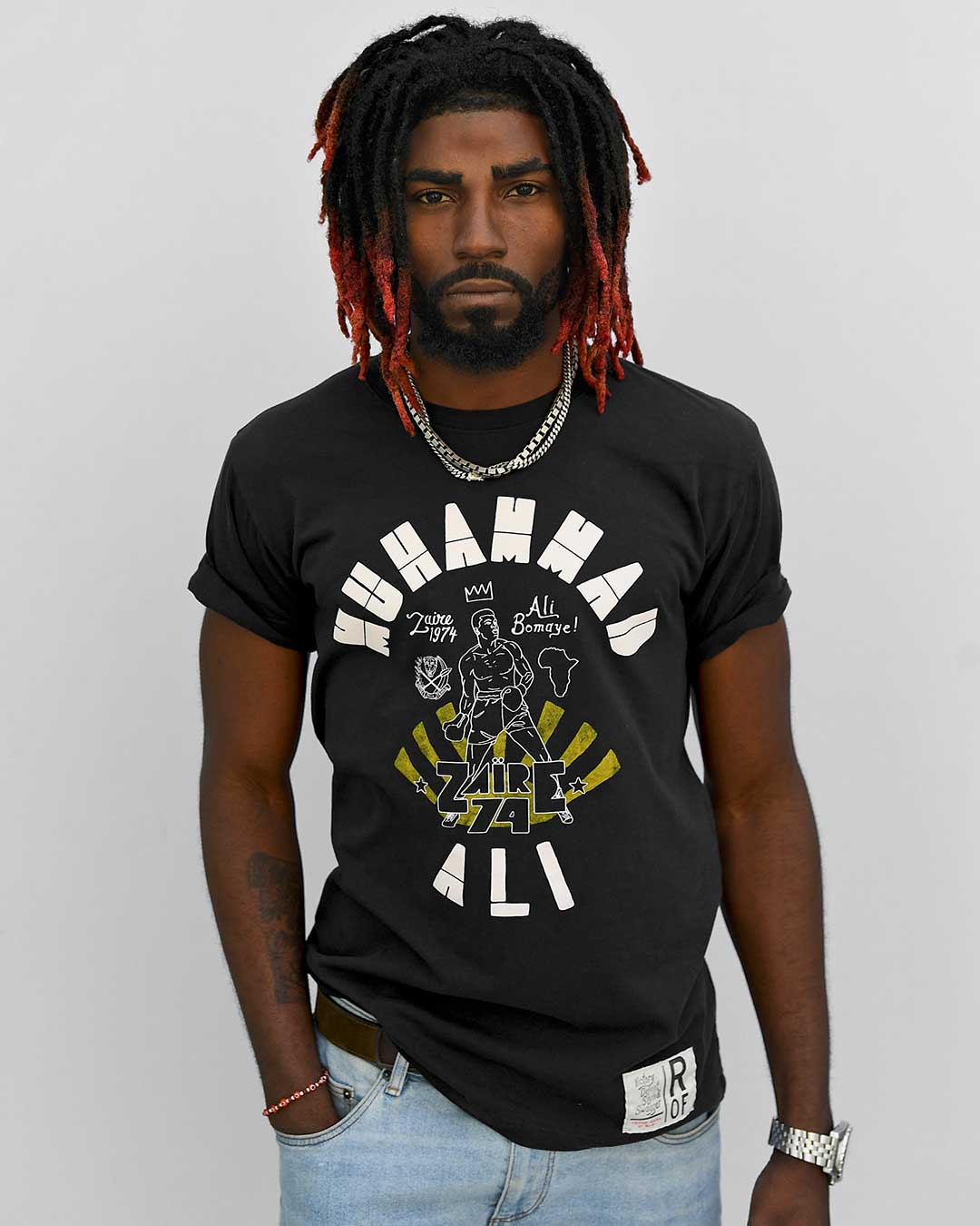 Ali Rumble Bomaye Black Tee - Roots of Fight International