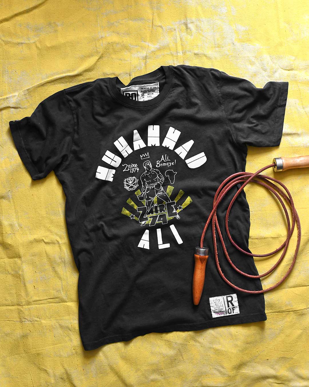 Ali Rumble Bomaye Black Tee - Roots of Fight International