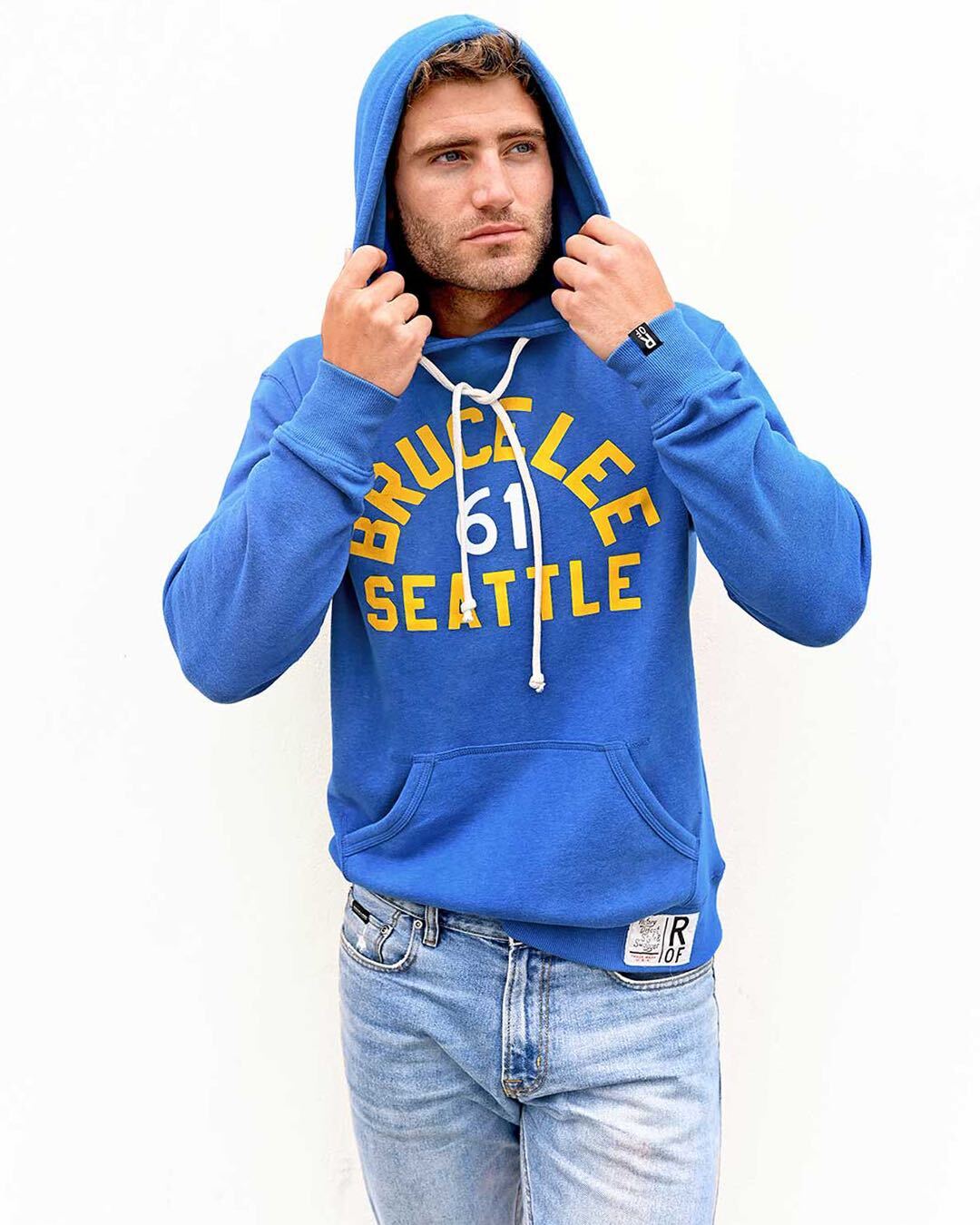 Bruce Lee Seattle '61 Blue PO Hoody - Roots of Fight Canada