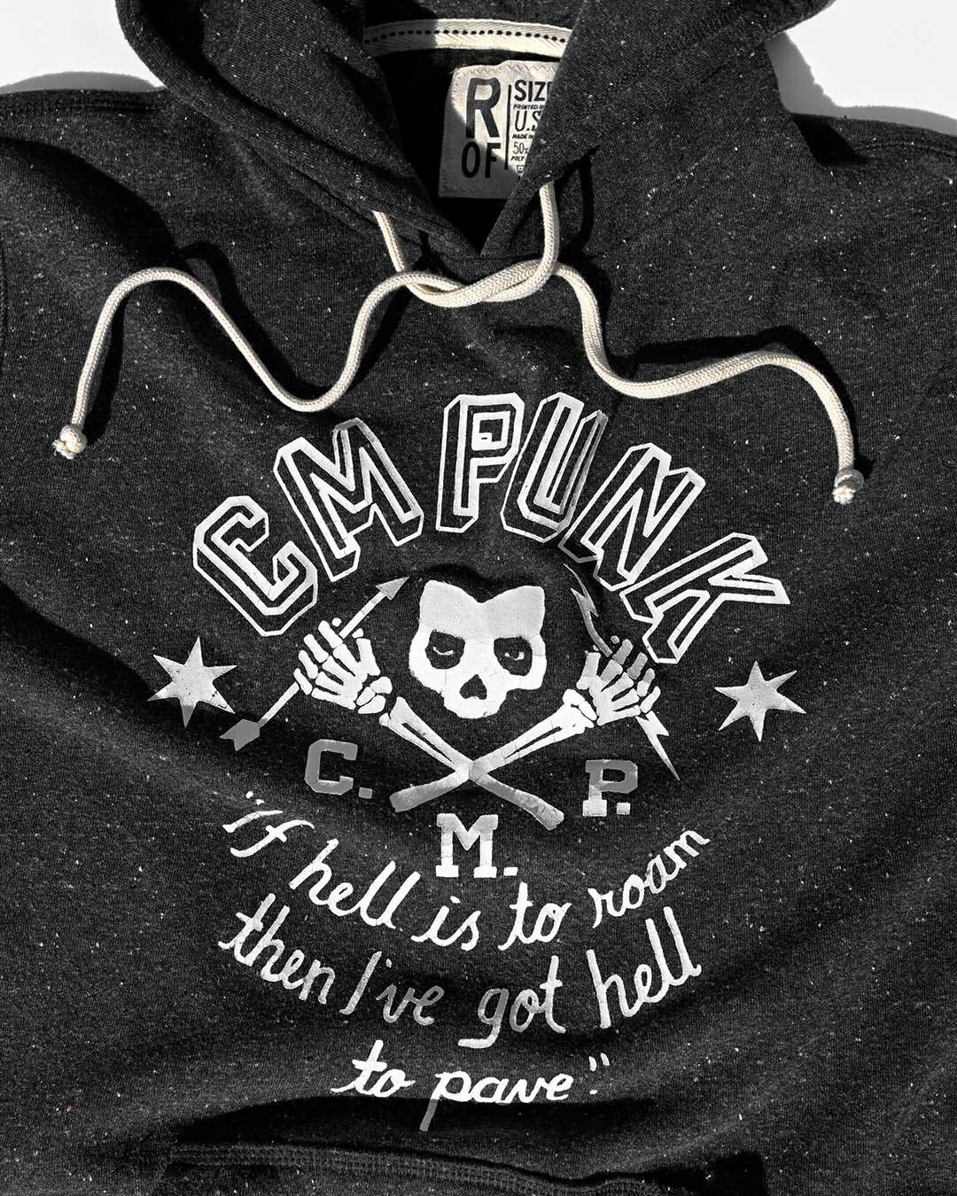 CM Punk Black PO Hoody - Roots of Fight Canada