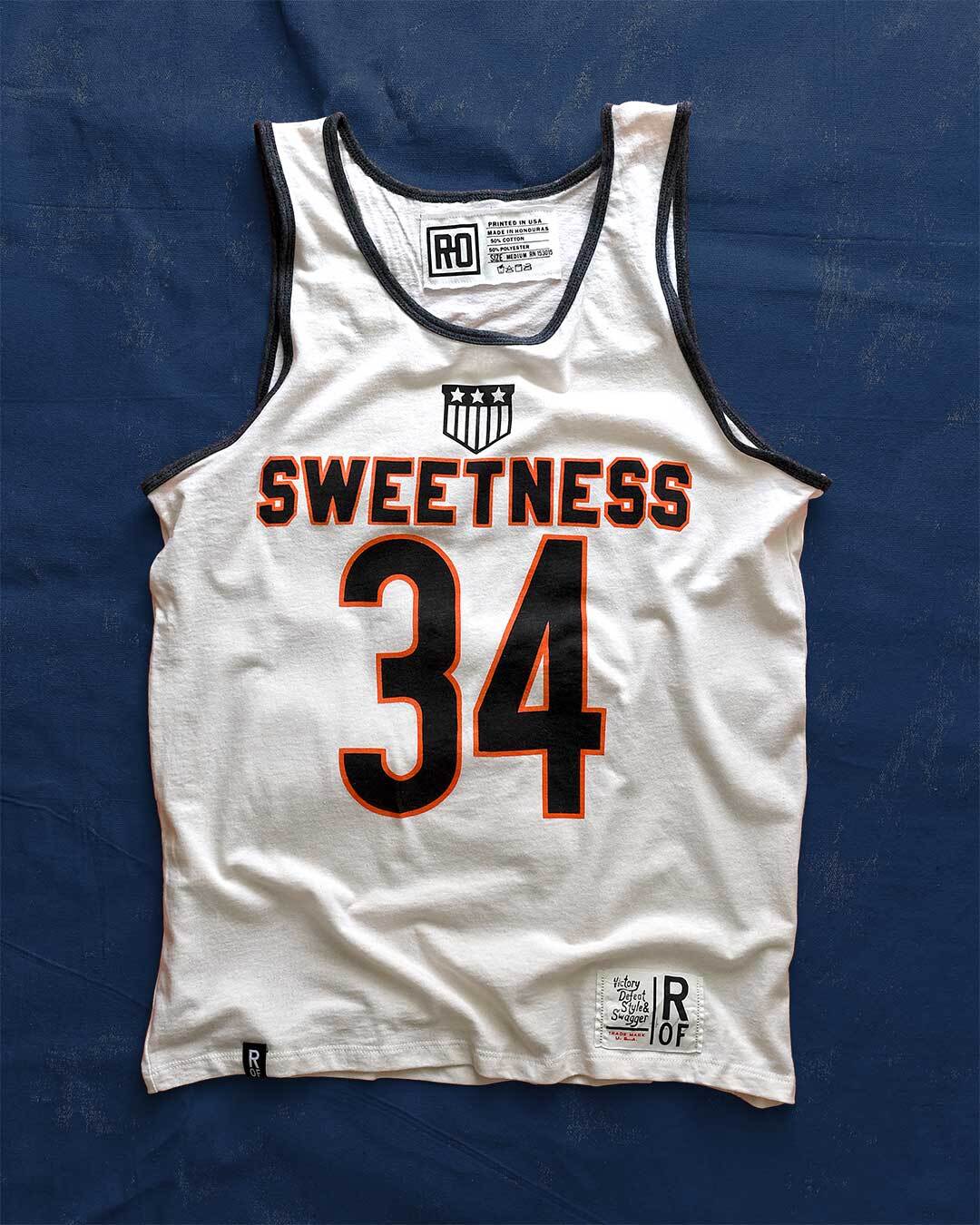 Payton Sweetness #34 Vintage White Tank - Roots of Fight Canada