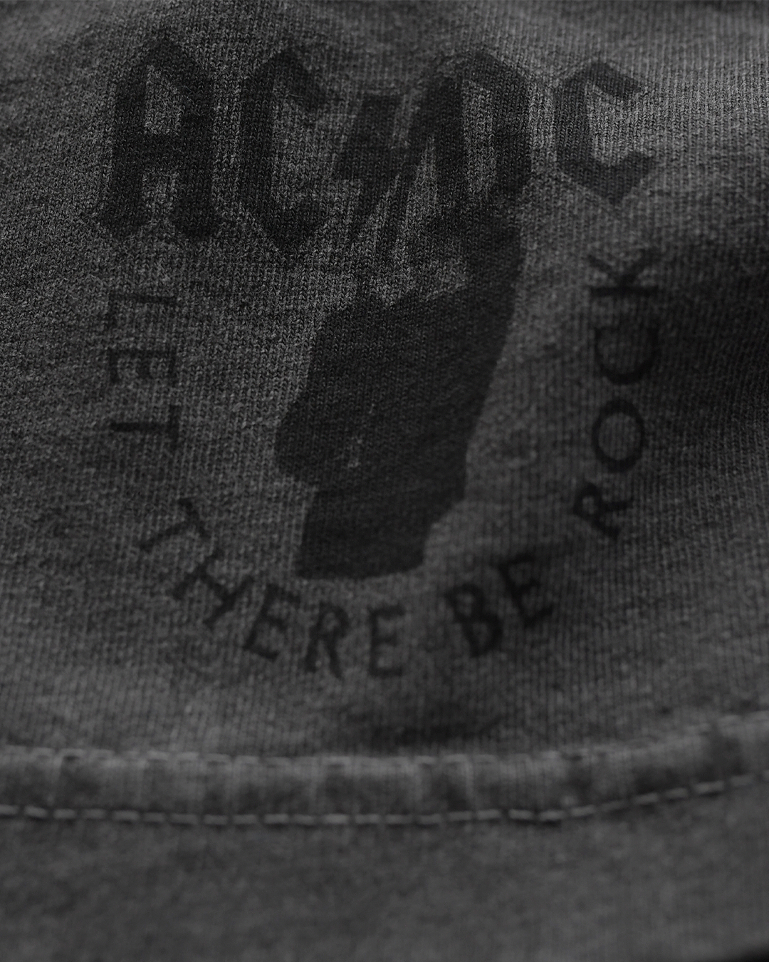 AC/DC '77 Charcoal Heavyweight Tee