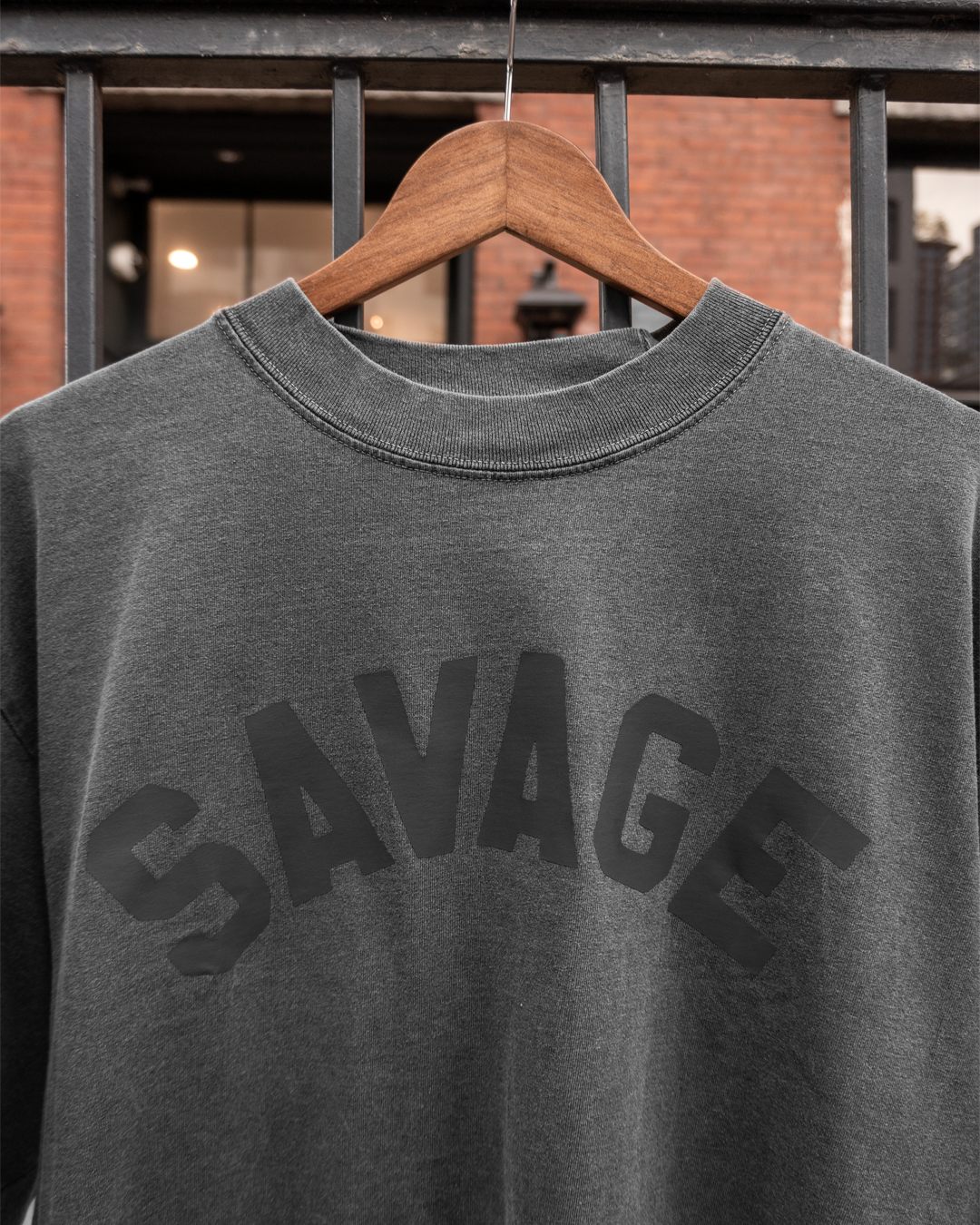 Macho Man 'Savage' Charcoal Heavyweight Tee