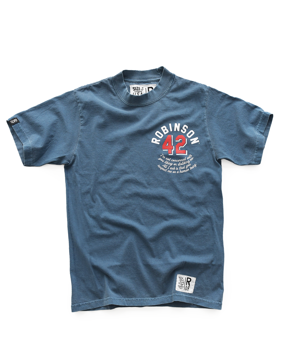 Jackie Robinson Respect #42 Denim Heavyweight Tee