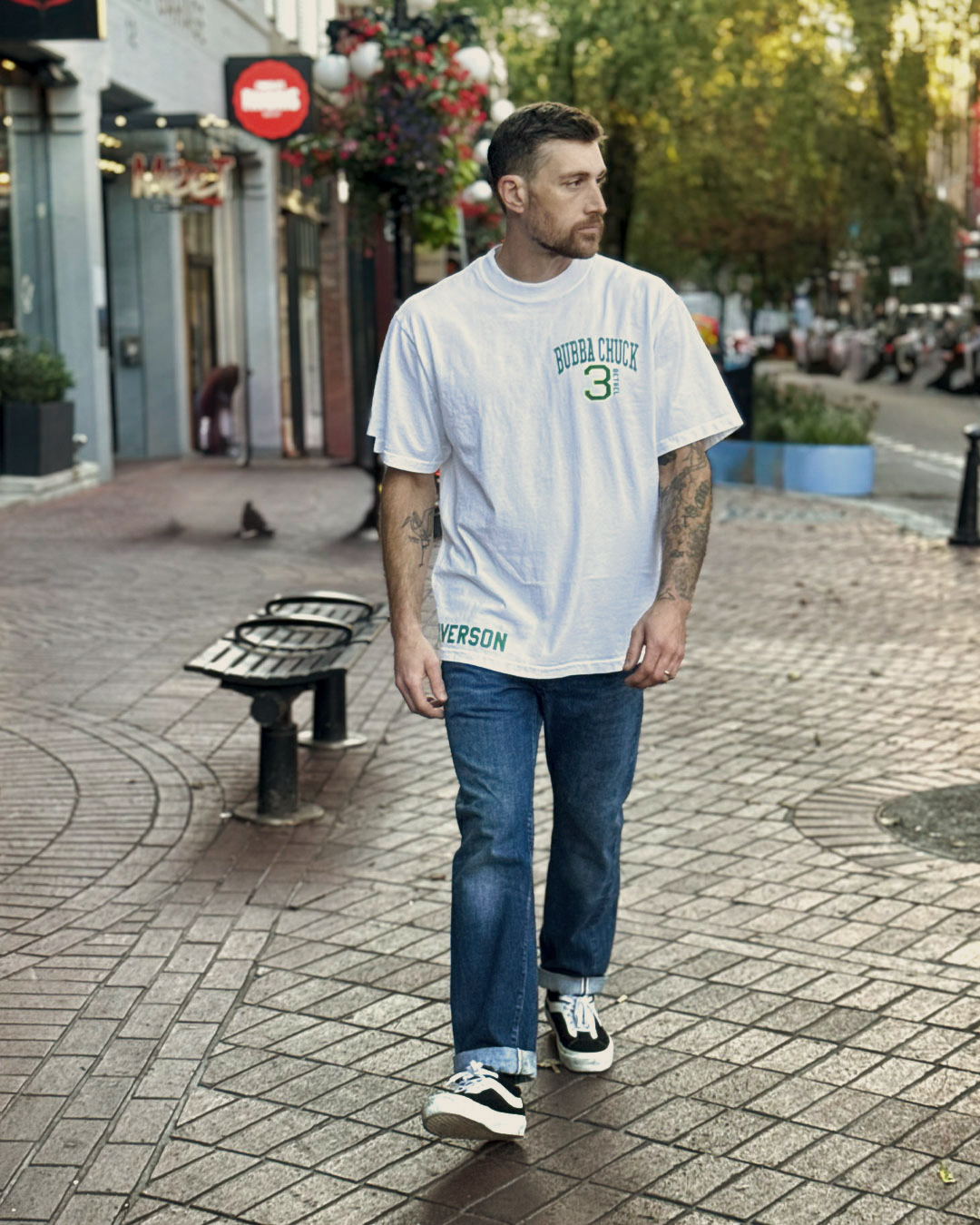 Iverson Bubba Chuck White Heavyweight Tee