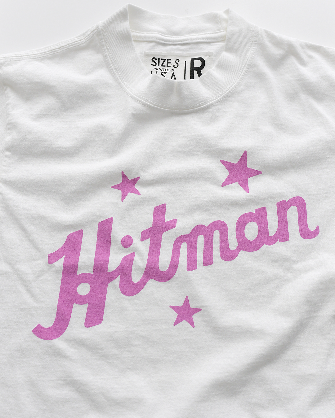 Bret Hart Hitman White Heavyweight Tee