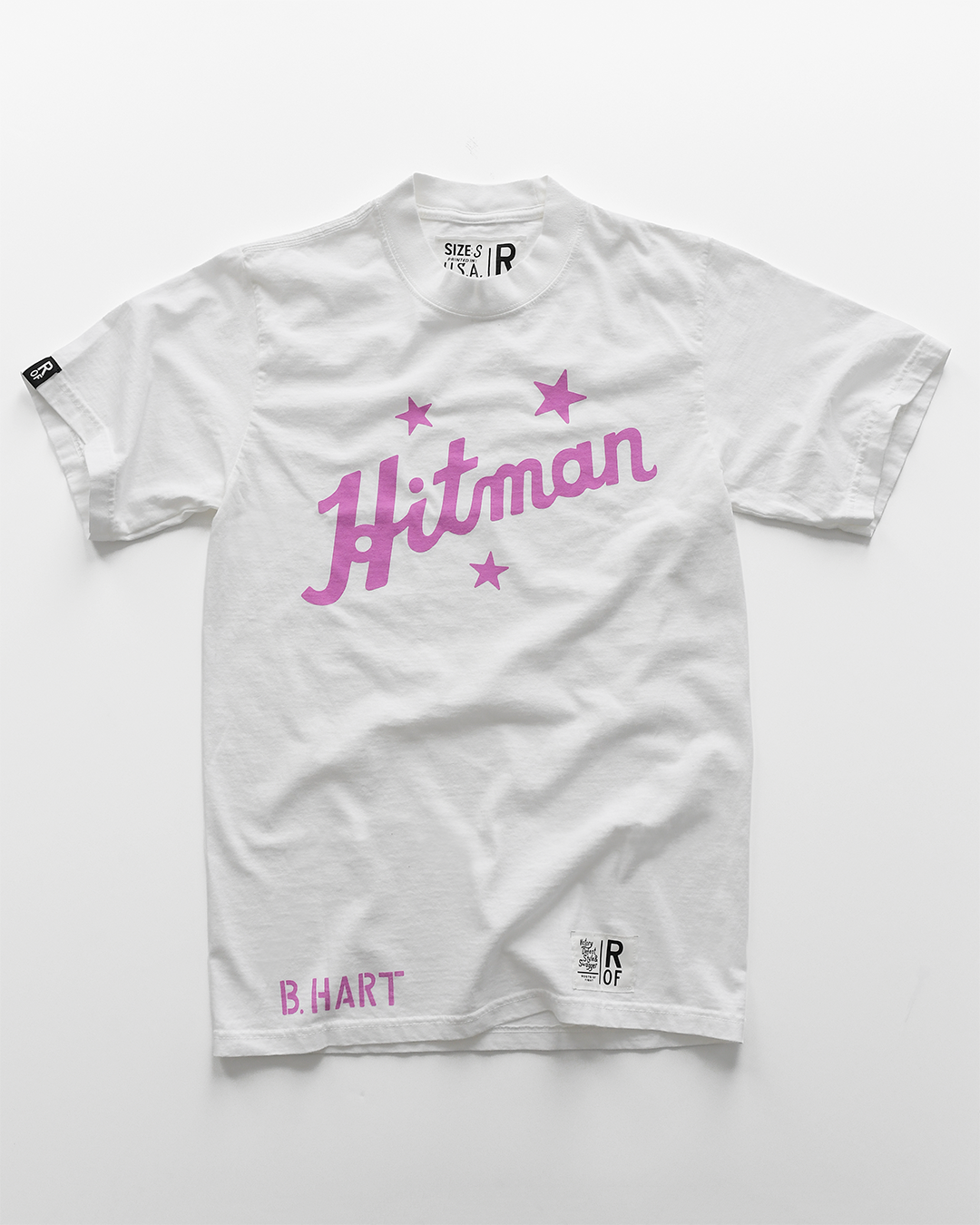 Bret Hart Hitman White Heavyweight Tee