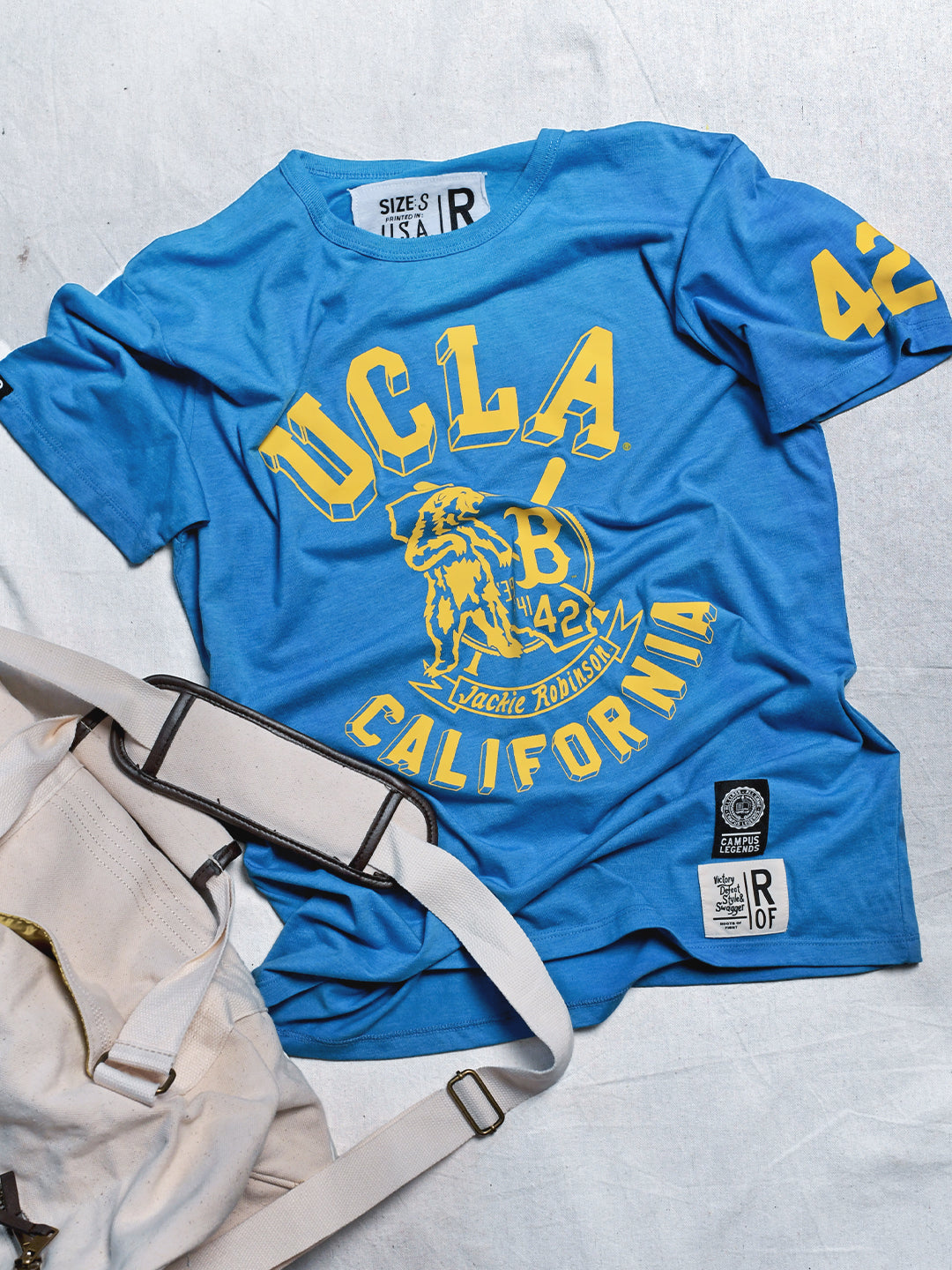 UCLA - Jackie Robinson Bruins Baseball Blue Triblend Tee