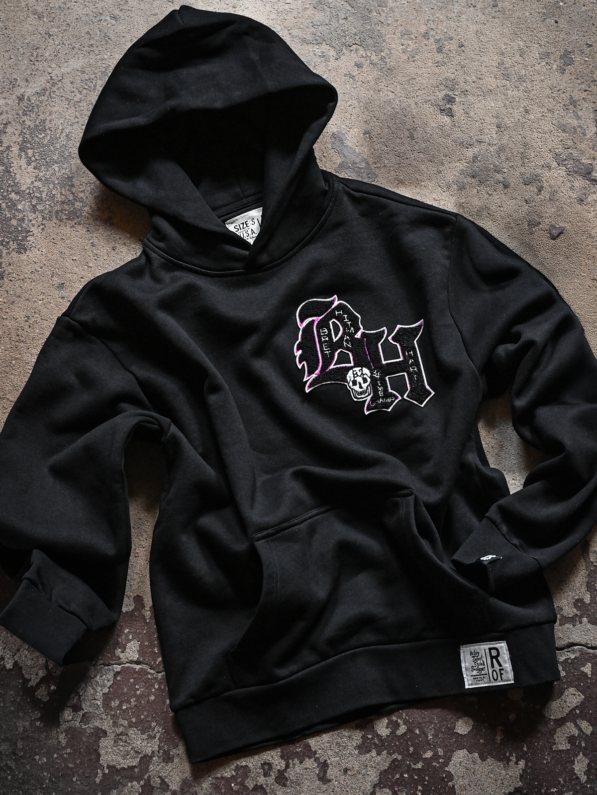 Bret Hart Hitman Black PO Heavyweight Hoody
