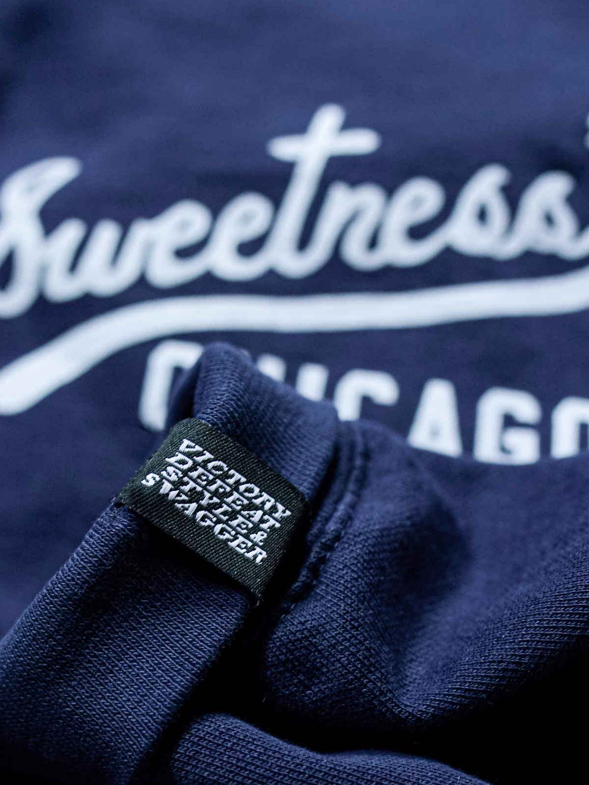 Walter Payton Chicago Navy Quarter-Zip Sweatshirt