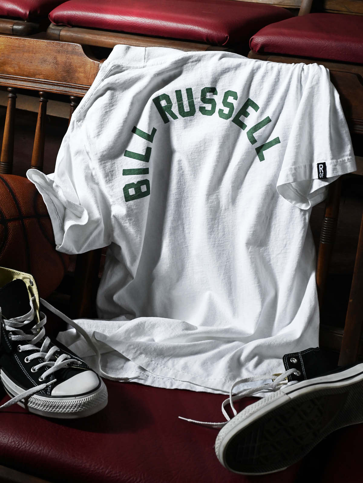 USF - Bill Russell #6 White Heavyweight Tee