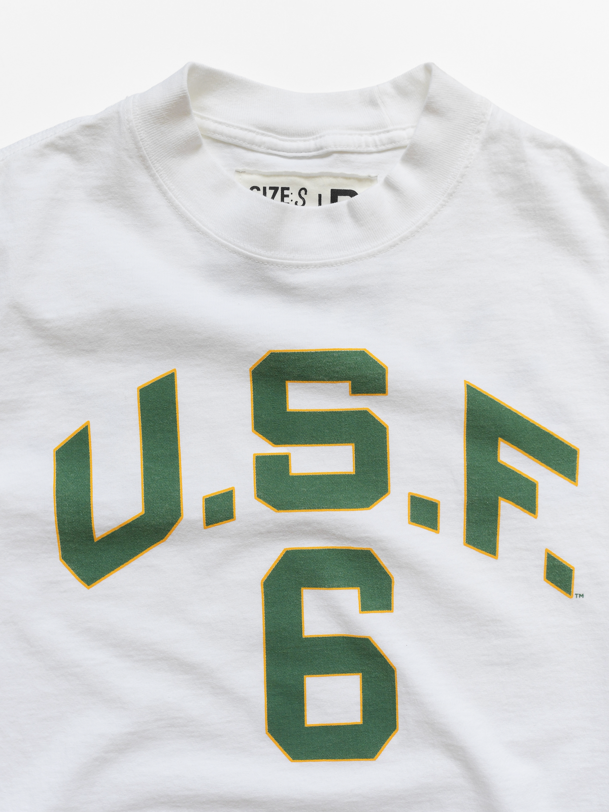 USF - Bill Russell #6 White Heavyweight Tee