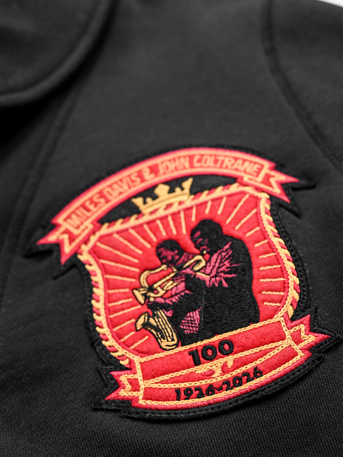 Miles Davis x John Coltrane 100 Years Black Cardigan