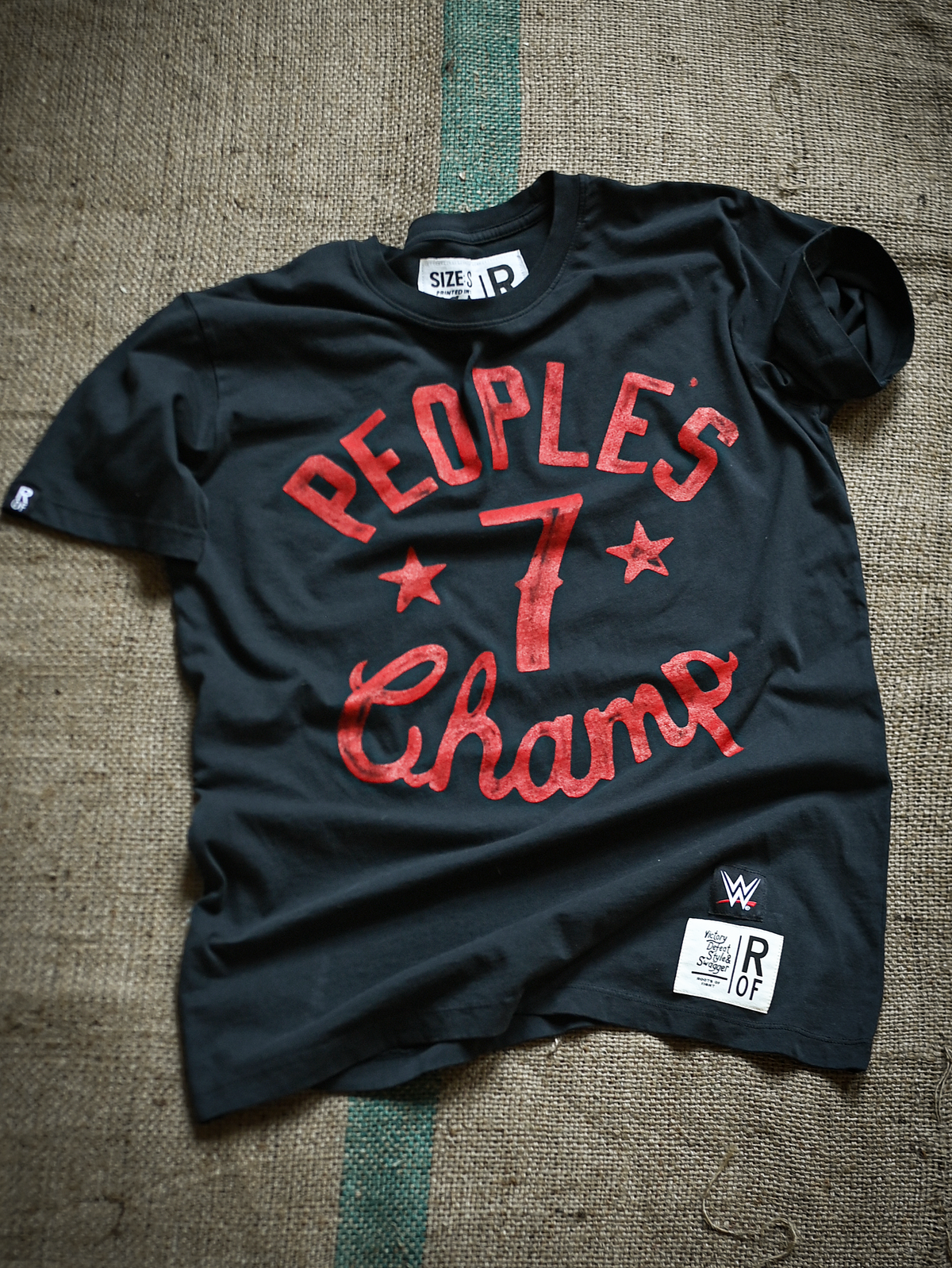 The Rock People's Champ Black Tee